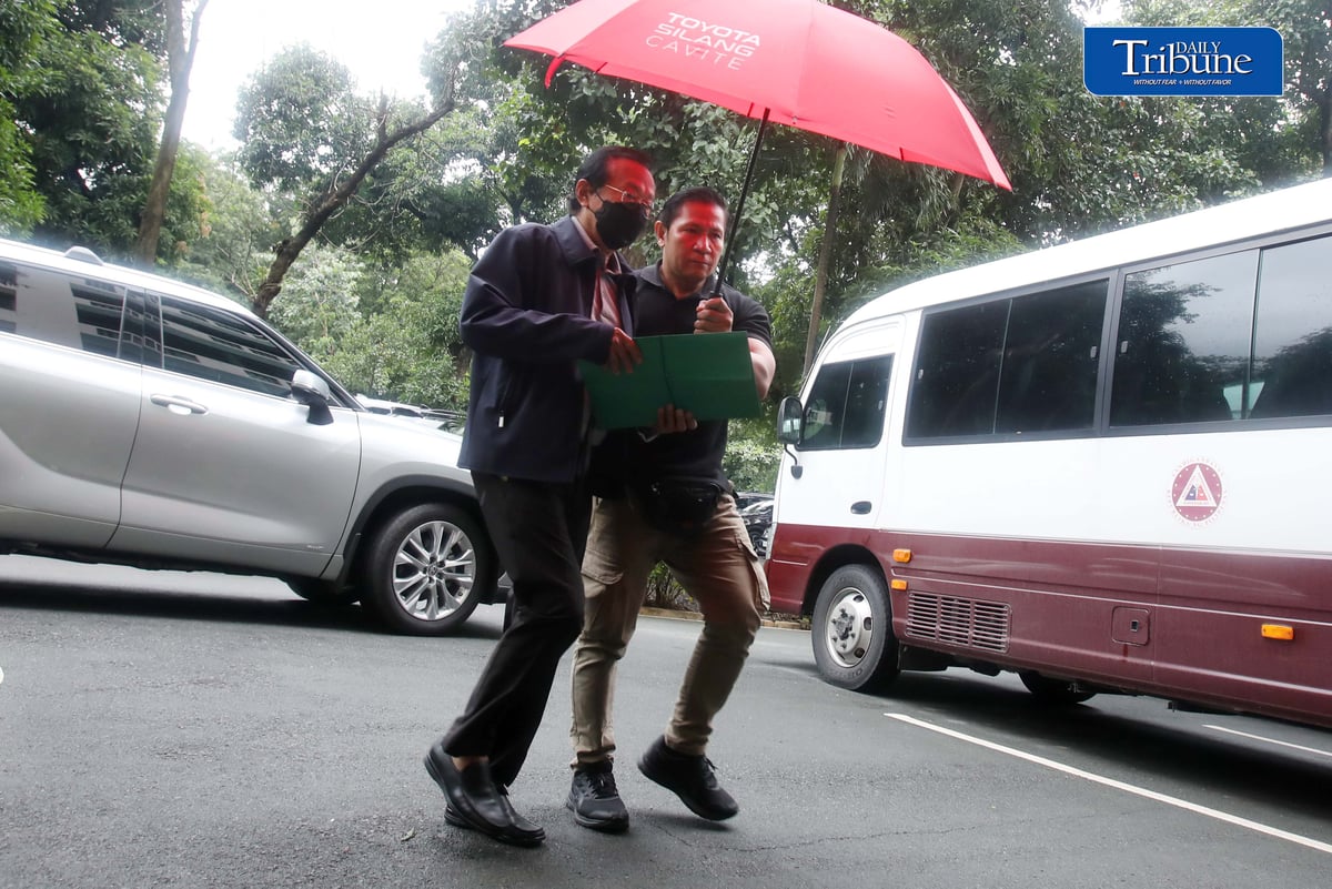 (September 04 2026) Former Department of Public Works and Highways  Sec. Manuel Bunoan arrives at the Sandiganbayan in Quezon City,  to attend his scheduled arraignment for a remaining graft charge, after his release from detention in connection with plunder and graft charges linked to the flood control scandal on Friday, September 4, 2026. Photo/Analy Labor