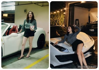 Sachzna Laparan marks 28 with her dream Ferrari
