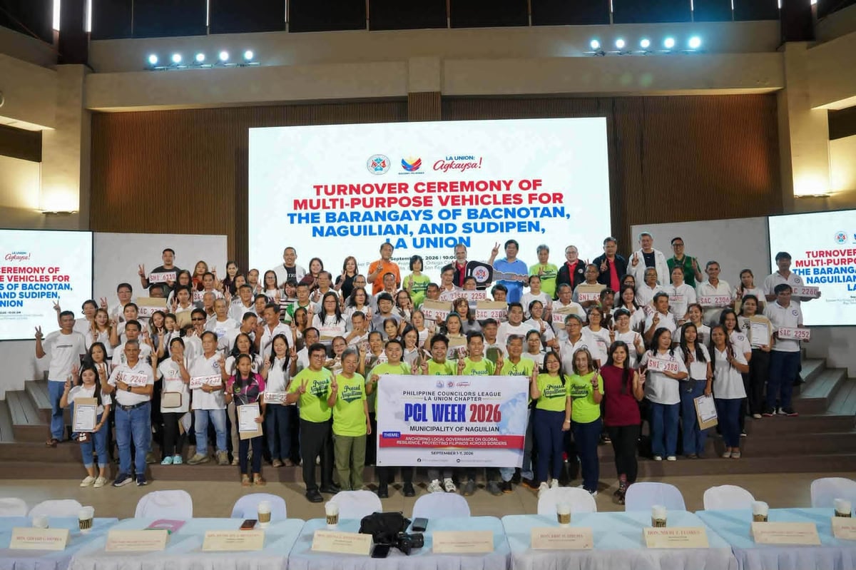 La Union distributes 101 vehicles to boost emergency response