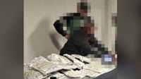 Abandoned luggage packed with ‘kush’ turned over