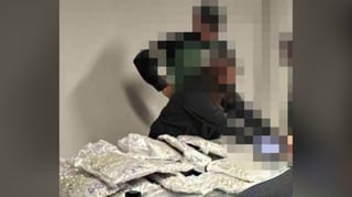 Abandoned luggage packed with ‘kush’ turned over