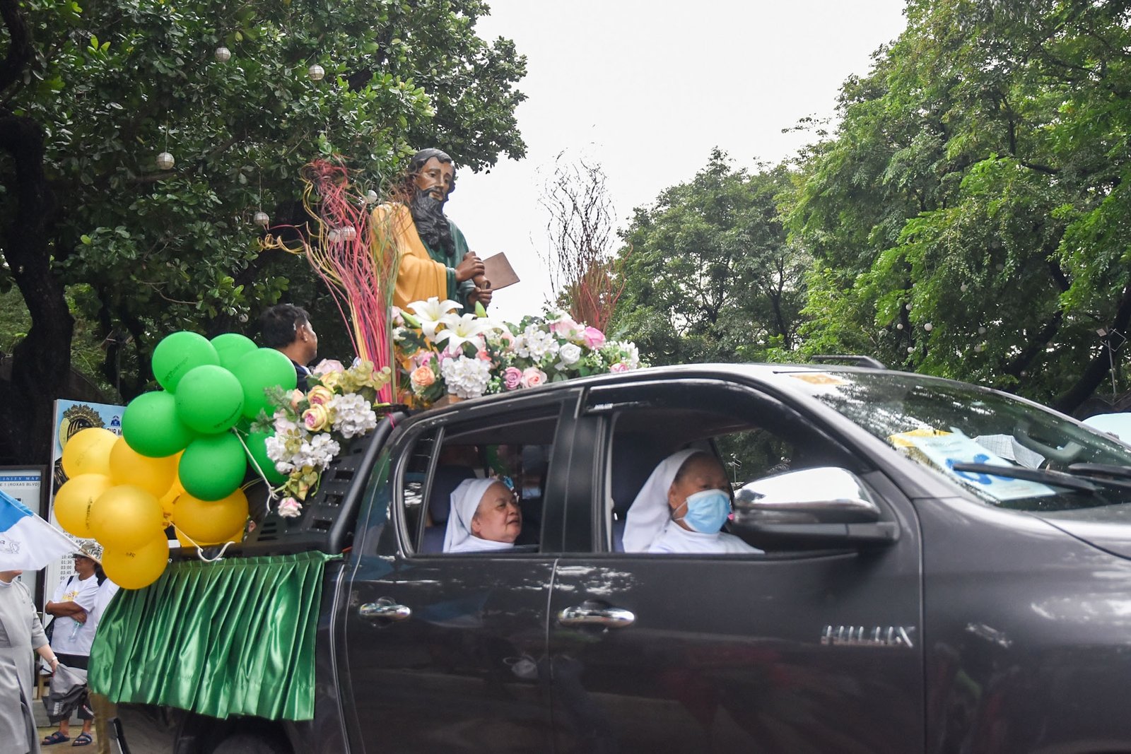 Catholic devotees join the Procesión de las Tres Coronadas y los Santos Patronos along with images of patron saints from parishes and churches across Metro Manila, to honor Nuestra Señora del Buen Suceso at Baclaran Church in Parañaque City, on September 5. l Zedrich Xylak Madrid