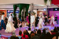 MODELS showcase handwoven Mindanao textiles transformed into contemporary designs during the Tela Mindanao Fashion Show at SM CDO Downtown in Cagayan de Oro City.