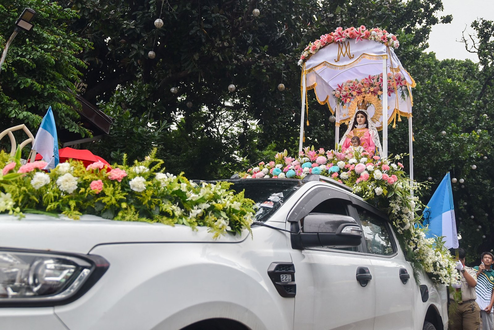 Catholic devotees join the Procesión de las Tres Coronadas y los Santos Patronos along with images of patron saints from parishes and churches across Metro Manila, to honor Nuestra Señora del Buen Suceso at Baclaran Church in Parañaque City, on September 5. l Zedrich Xylak Madrid