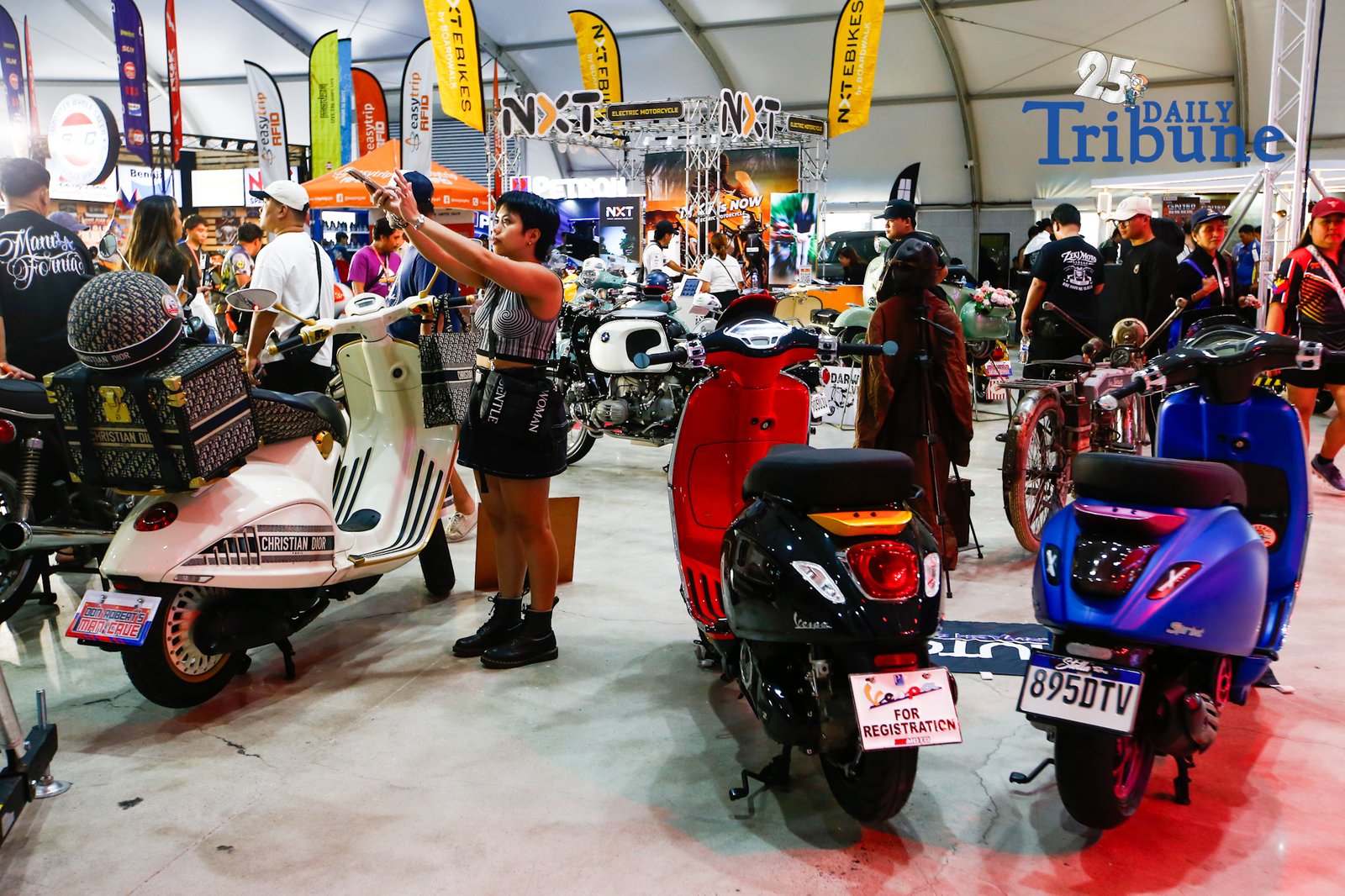Modern and vintage restored motorcycles are on display during the 9th Philippine Moto Heritage Weekend at Foro de Intramuros in Manila on 05 September 2026. The event showcases the history and culture of Philippine motorcycling, with visitors also given the opportunity to test-ride demo motorcycles.