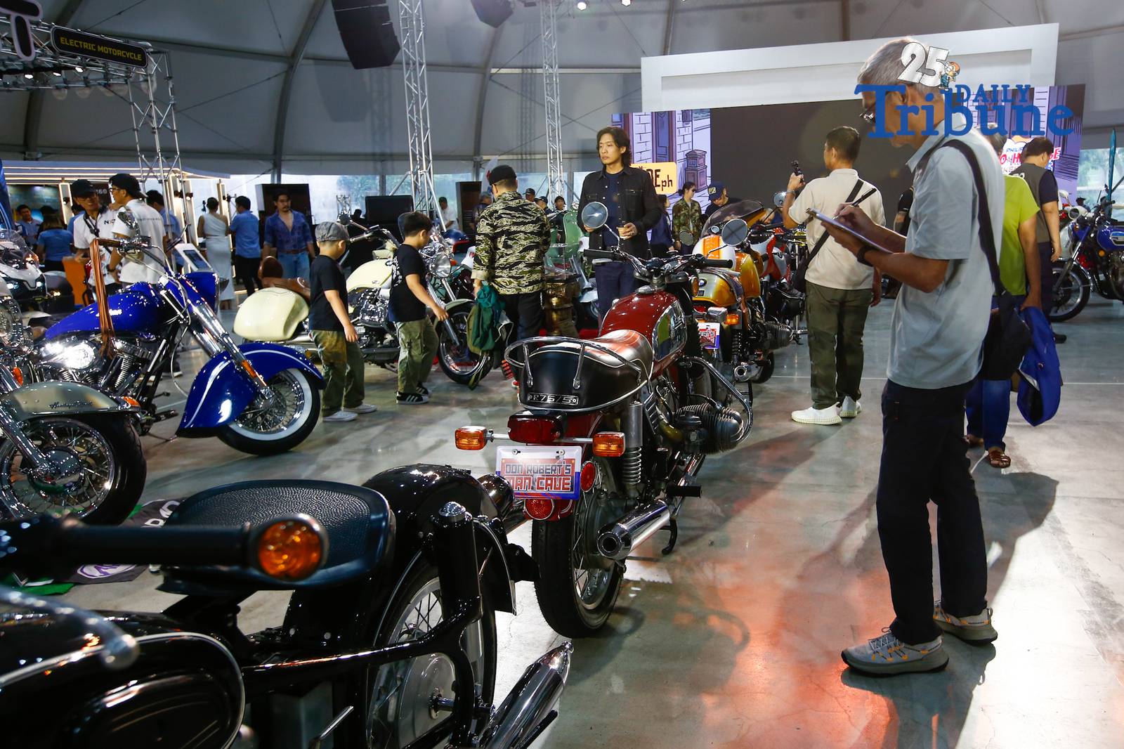 Modern and vintage restored motorcycles are on display during the 9th Philippine Moto Heritage Weekend at Foro de Intramuros in Manila on 05 September 2026. The event showcases the history and culture of Philippine motorcycling, with visitors also given the opportunity to test-ride demo motorcycles.