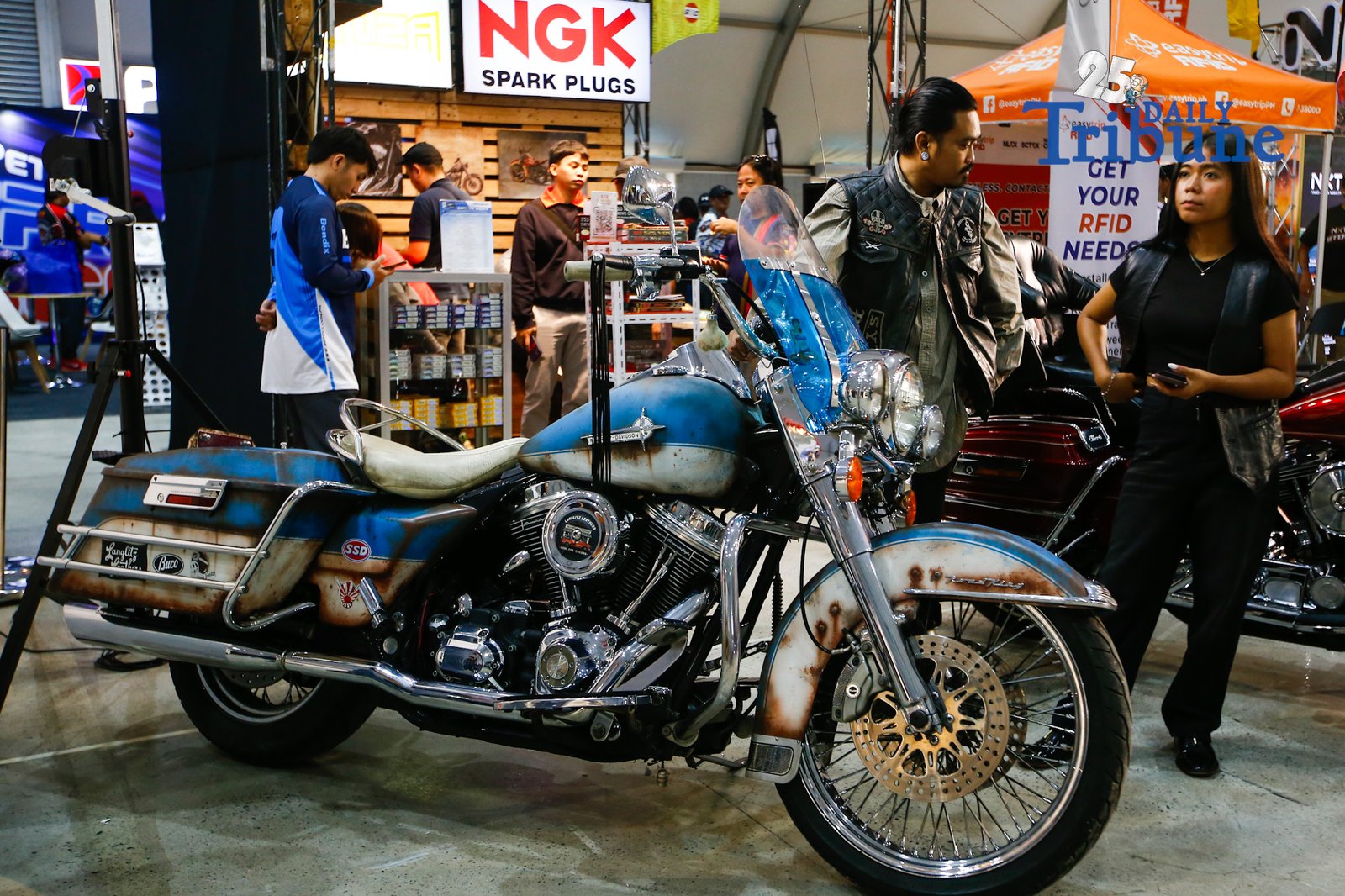 Modern and vintage restored motorcycles are on display during the 9th Philippine Moto Heritage Weekend at Foro de Intramuros in Manila on 05 September 2026. The event showcases the history and culture of Philippine motorcycling, with visitors also given the opportunity to test-ride demo motorcycles.
