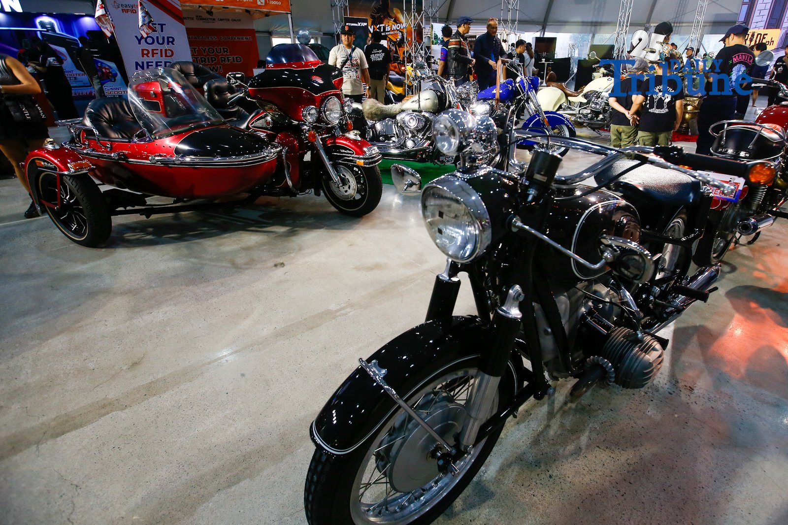 Modern and vintage restored motorcycles are on display during the 9th Philippine Moto Heritage Weekend at Foro de Intramuros in Manila on 05 September 2026. The event showcases the history and culture of Philippine motorcycling, with visitors also given the opportunity to test-ride demo motorcycles.