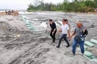 PRESIDENT Ferdinand Marcos Jr. (center) vows that families in Zambales and Pampanga will continue to receive support as they slowly rebuild their lives after devastating floods. The assistance aims to help affected communities get back on their feet, one day and one family at a time. Marcos toured an affected community with local officials.