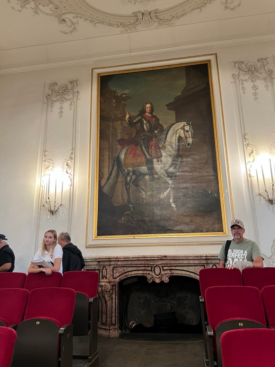 A painting of Kaiser Charles VI by Johann Gottfried Auerbach is prominently displayed.