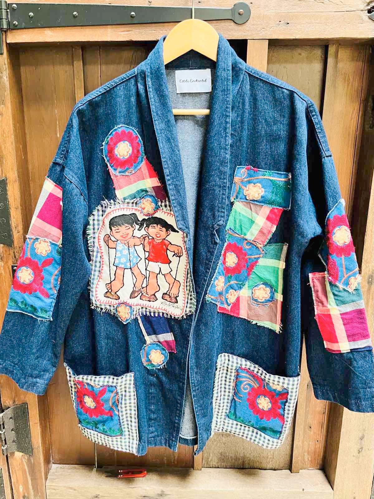 ESTELA enchanted x TLVS patchwork featuring the artwork of Negros-based artist Ramon Delos Santos.