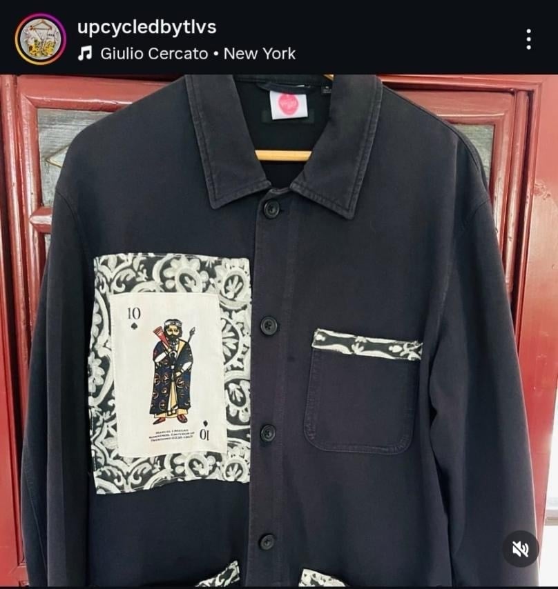 THE brand Byzantine Time Traveller Upcycled was born out of a collab with TLVS, including this patchwork piece.
