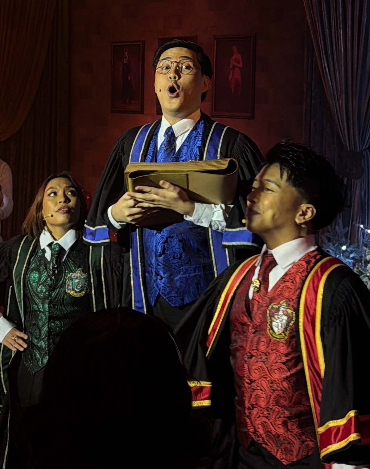 HEADS of the Hogwarts houses welcome guests at the Great Hall.