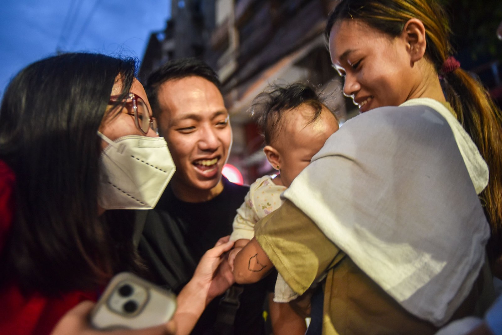 Families and supporters welcomed aspiring lawyers with the  as they complete the 1st day of the 2026 Bar examinations near at the San Beda University testing center in Manila, on September 6. l Zedrich Xylak Madrid