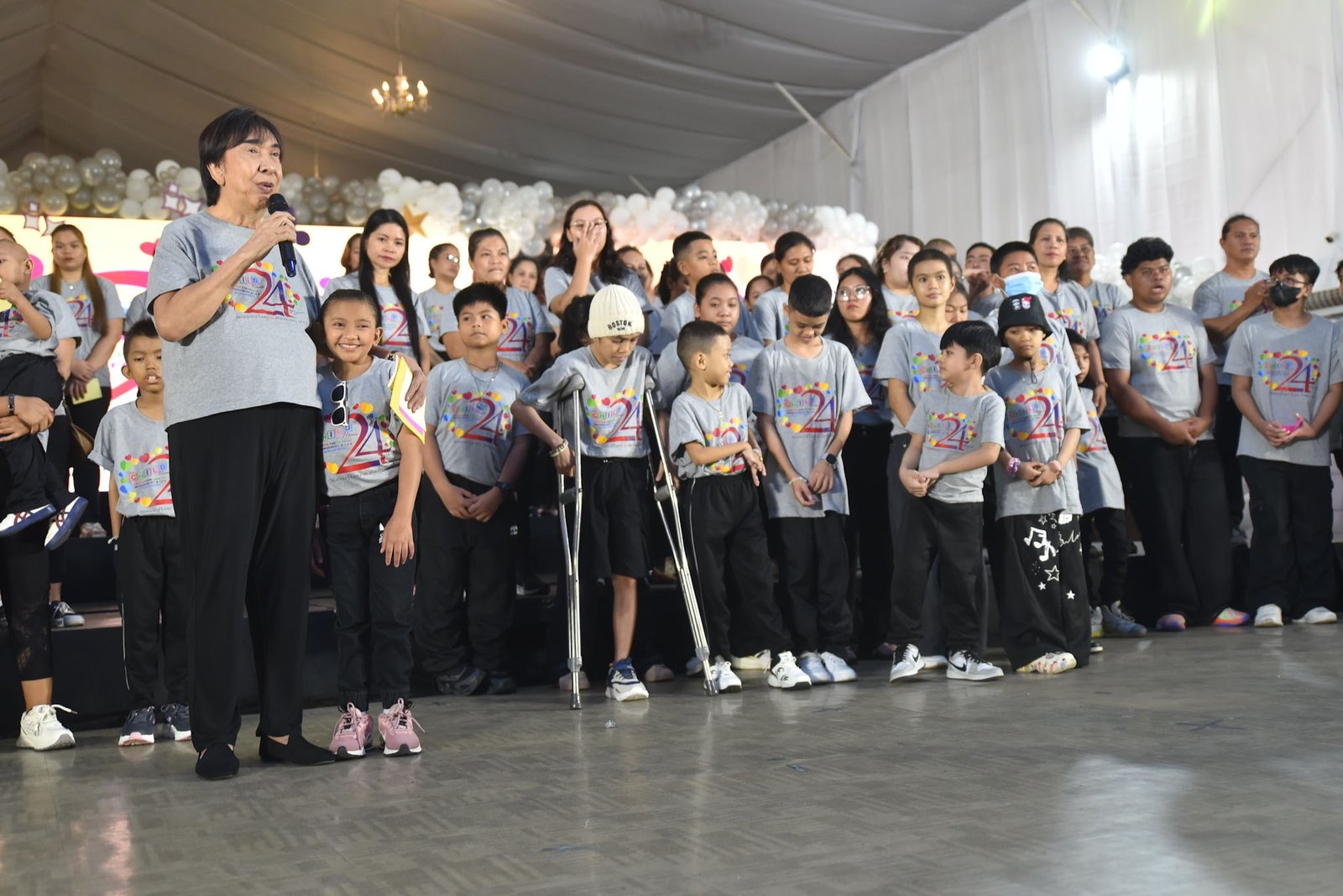 Twenty-four child cancer survivors and beneficiaries of CHILD Haus’ free services join the celebration of the organization’s 24th founding anniversary at the Palacio de Maynila in Manila, on September 6.

Child Haus founder Ricky 'Mader' Reyes, along with Hans Sy, chairman of the Executive Committee of SM Prime Holdings, leads the celebration, along with featureing a montage of CHILD Haus’ history from 2003 to 2026 and a performance of its national song by Jamie Aquino. l Zedrich Xylak Madrid