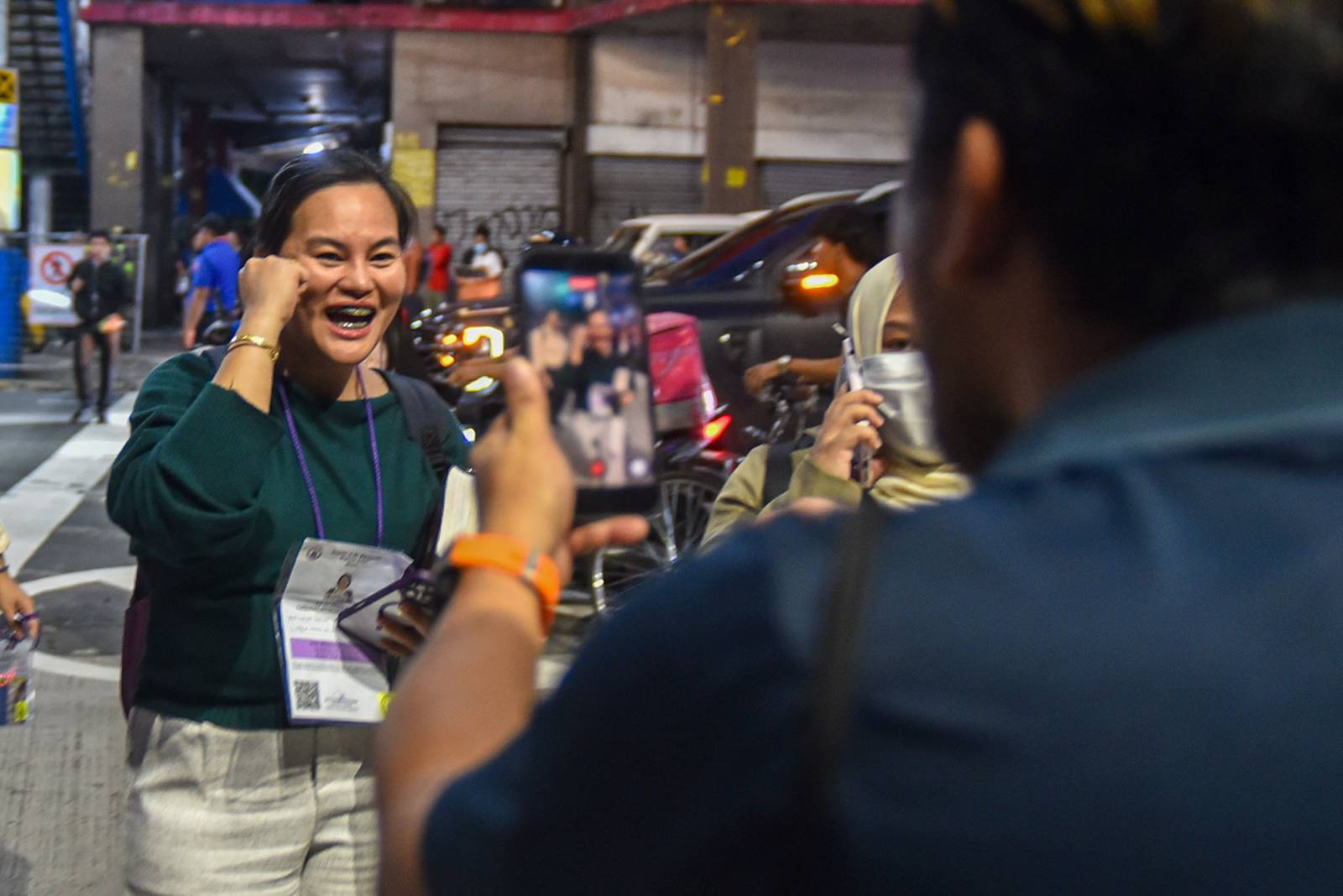 Families and supporters welcomed aspiring lawyers with the  as they complete the 1st day of the 2026 Bar examinations near at the San Beda University testing center in Manila, on September 6. l Zedrich Xylak Madrid