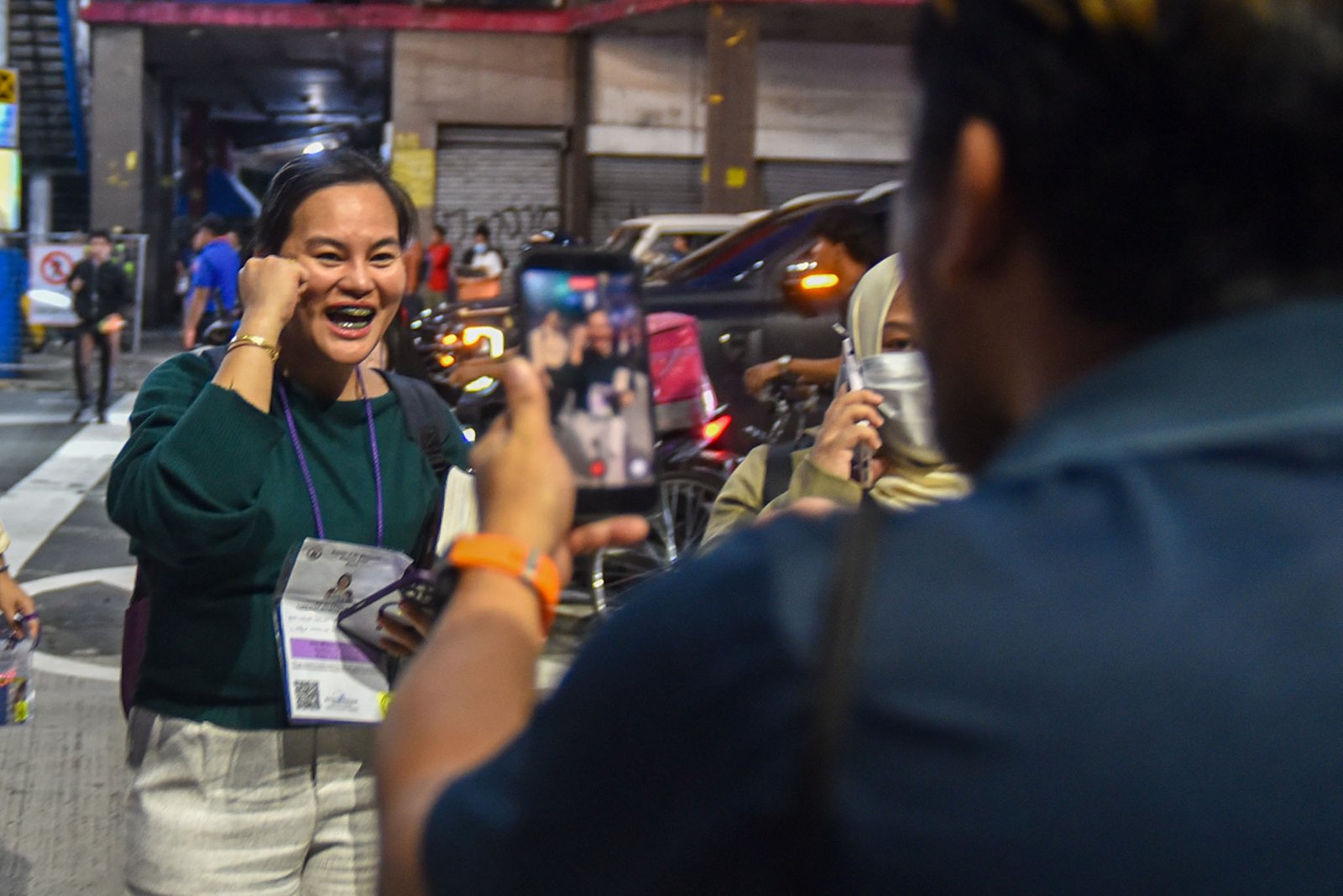 Families and supporters welcomed aspiring lawyers with the  as they complete the 1st day of the 2026 Bar examinations near at the San Beda University testing center in Manila, on September 6. l Zedrich Xylak Madrid