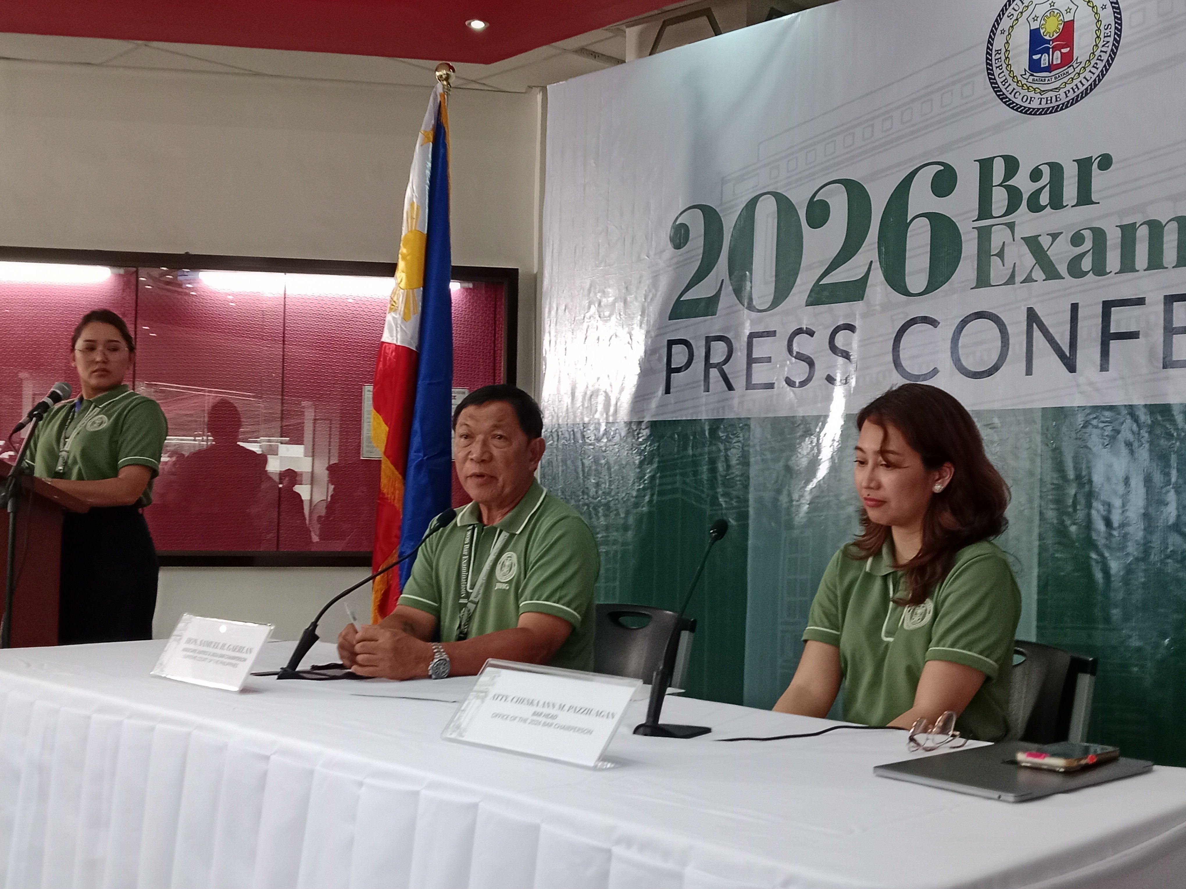 Gaerlan unveils 20 Bar questions at breakfast with law deans
