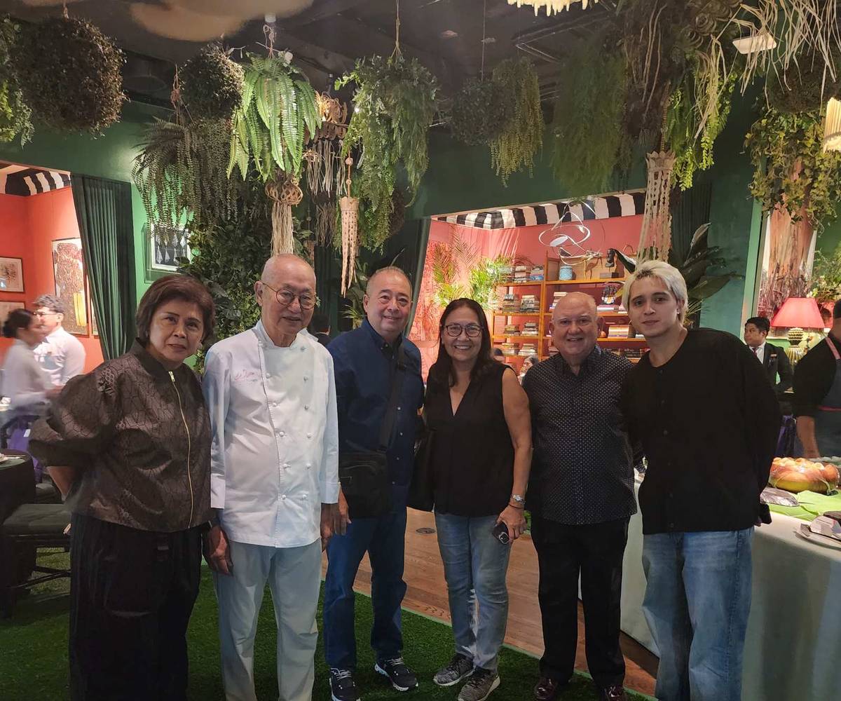 VICKI Aldaba, master chef William Wongso, Freddie Alquiros, Gigi Piit, Edu Jarque, and Neil Alquiros.