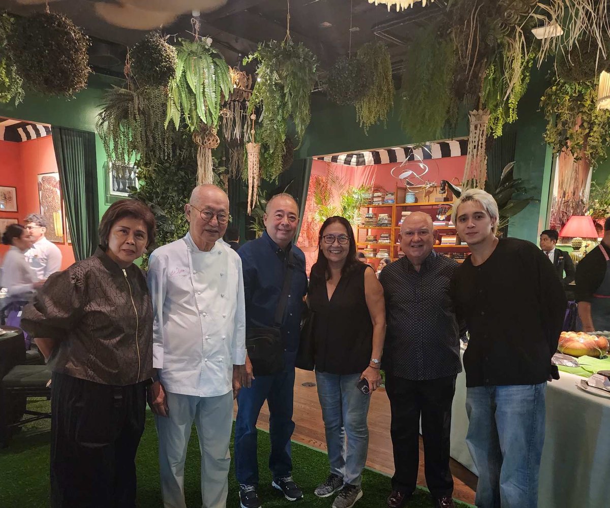 VICKI Aldaba, master chef William Wongso, Freddie Alquiros, Gigi Piit, Edu Jarque, and Neil Alquiros.