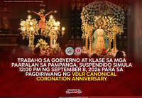 Pampanga suspends classes, gov’t work for Virgen de los Remedios anniversary