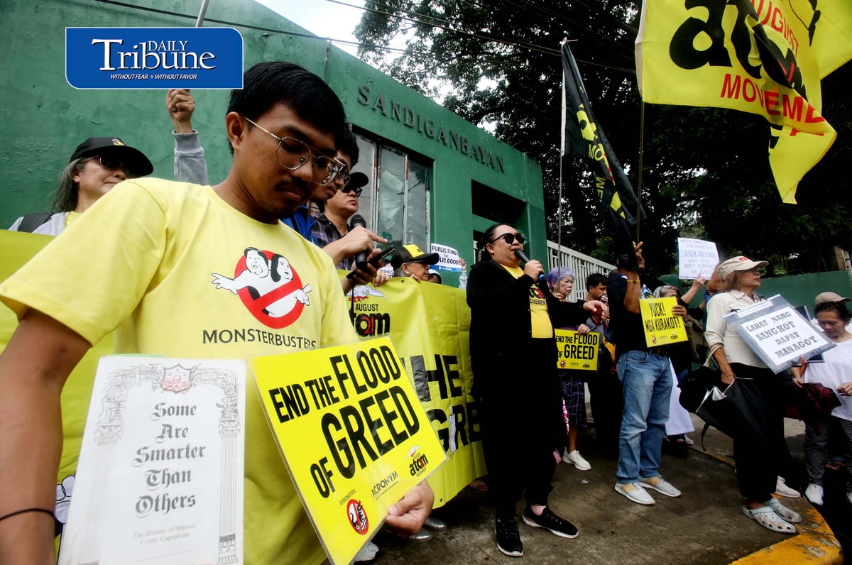 PROTESTERS KEEP WATCH ON ROMUALDEZ CASE

A militant group led by Fr. Reyes stages a protest outside the Sandiganbayan in Quezon City on Monday, 7 September 2026, calling on the public to closely monitor the case filed against former House Speaker Martin Romualdez over alleged anomalies in flood control projects.

Photo by Analy Labor