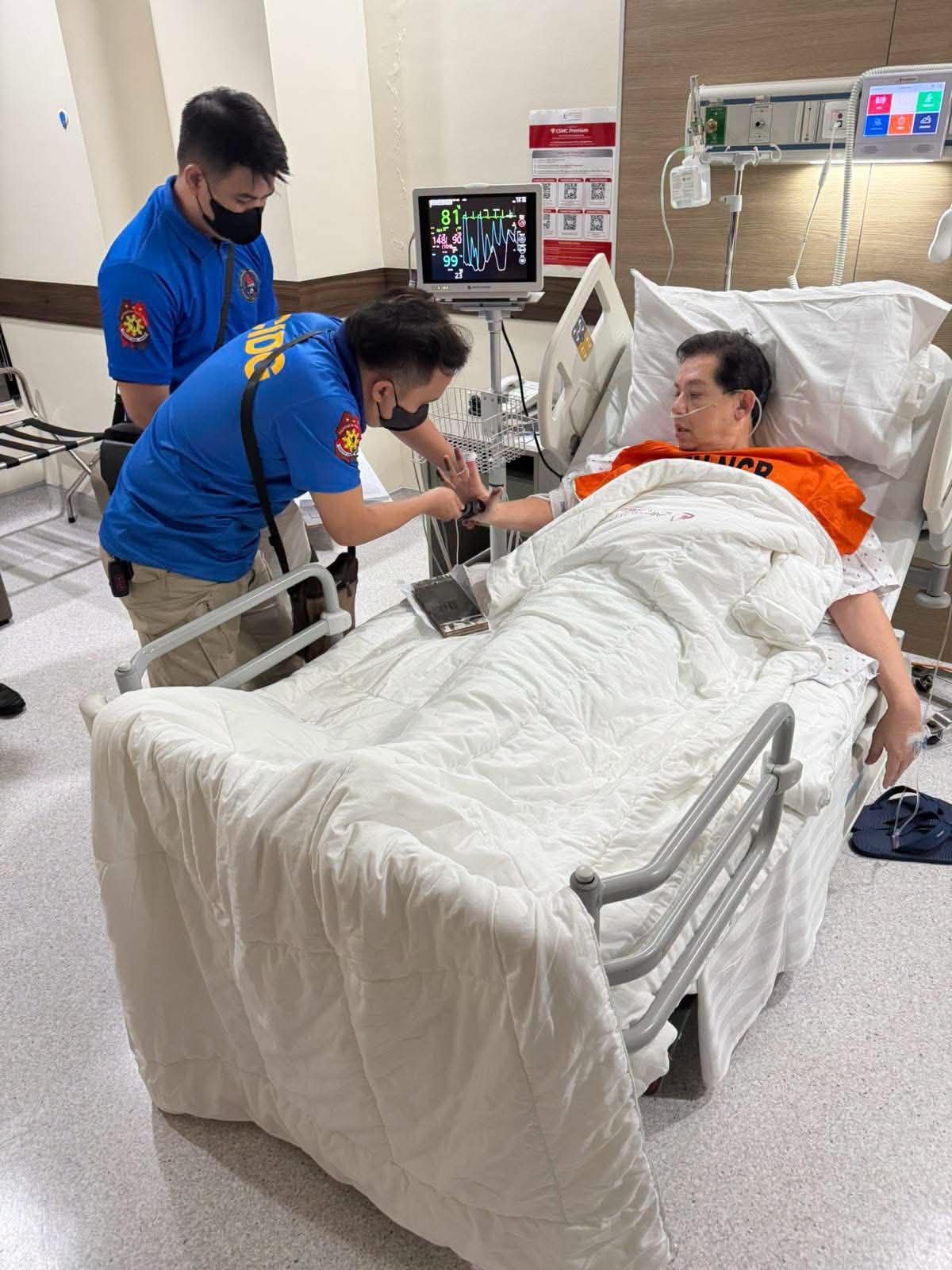 Romualdez seeks hospital confinement
