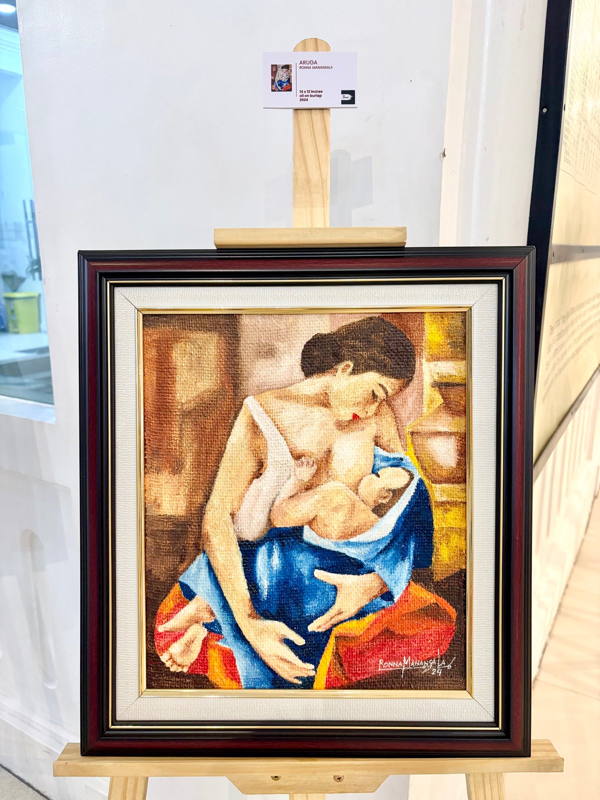 Ronna Manansala’s “Aruga,” a work by Vicente Manansala’s descendant featured in the exhibition.