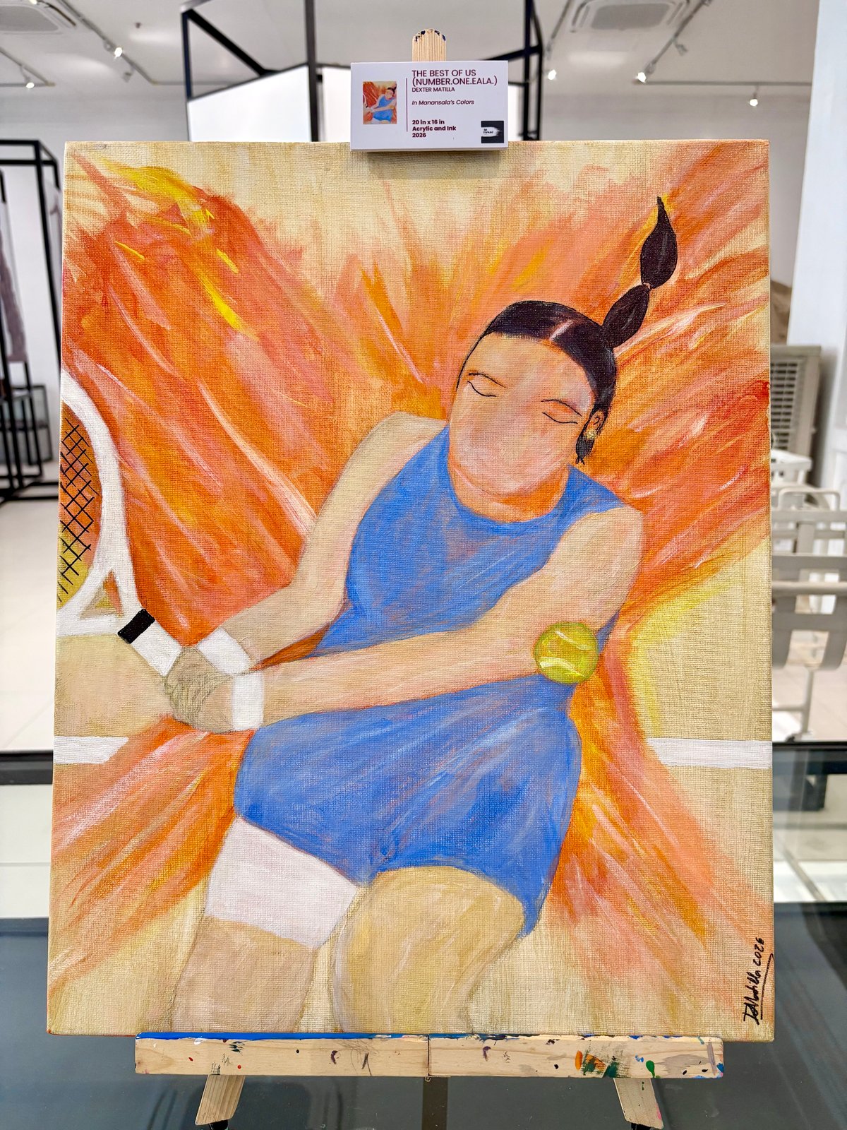 Dexter Matilla’s “The Best Of Us,” featuring Alex Eala in Manansala’s colors.