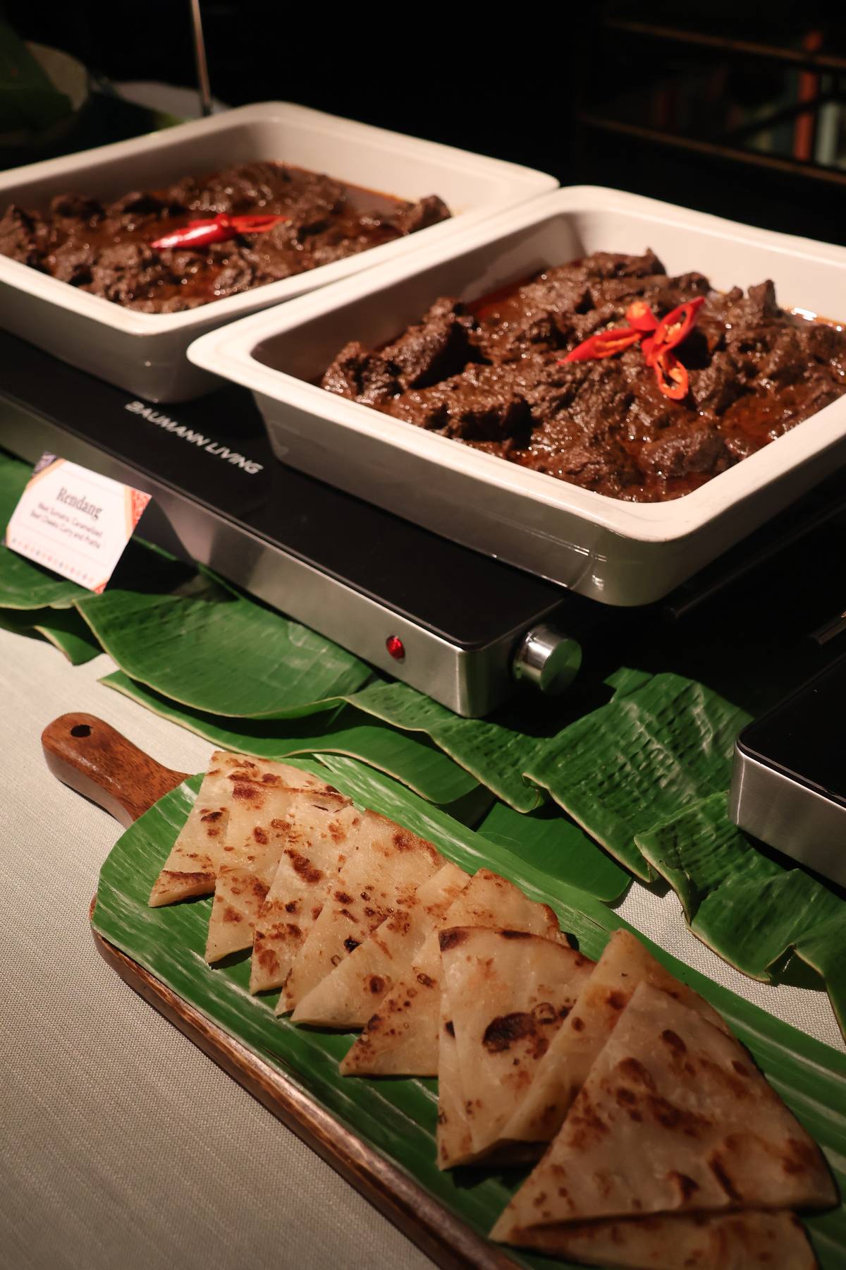 RENDANG: Caramelized Beef Cheeks Curry and Pratha.