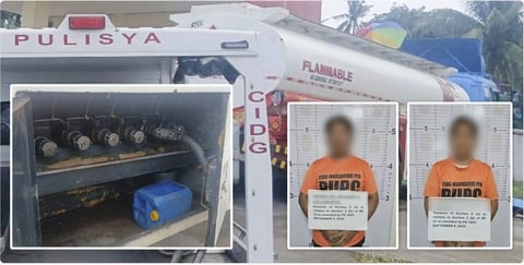 Two arrested, P3.5-M worth of fuel seized in Marinduque illegal fuel operation