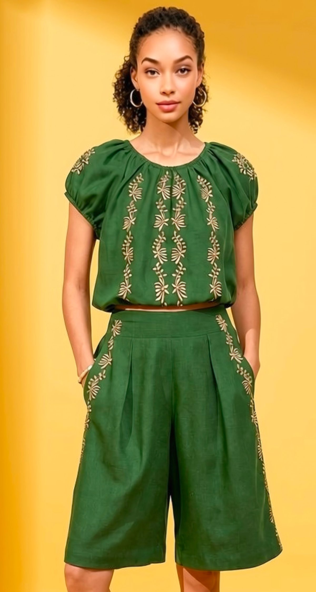 MATCHING pants and top by Amarie.
