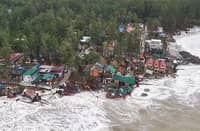 Seawaters reached properties in Barangay Liwliwa, Zambales, on 3 September 2026. The nearby sand dredging operations were blamed for the reported coastal erosion that has gradually reduced the land along the shore.