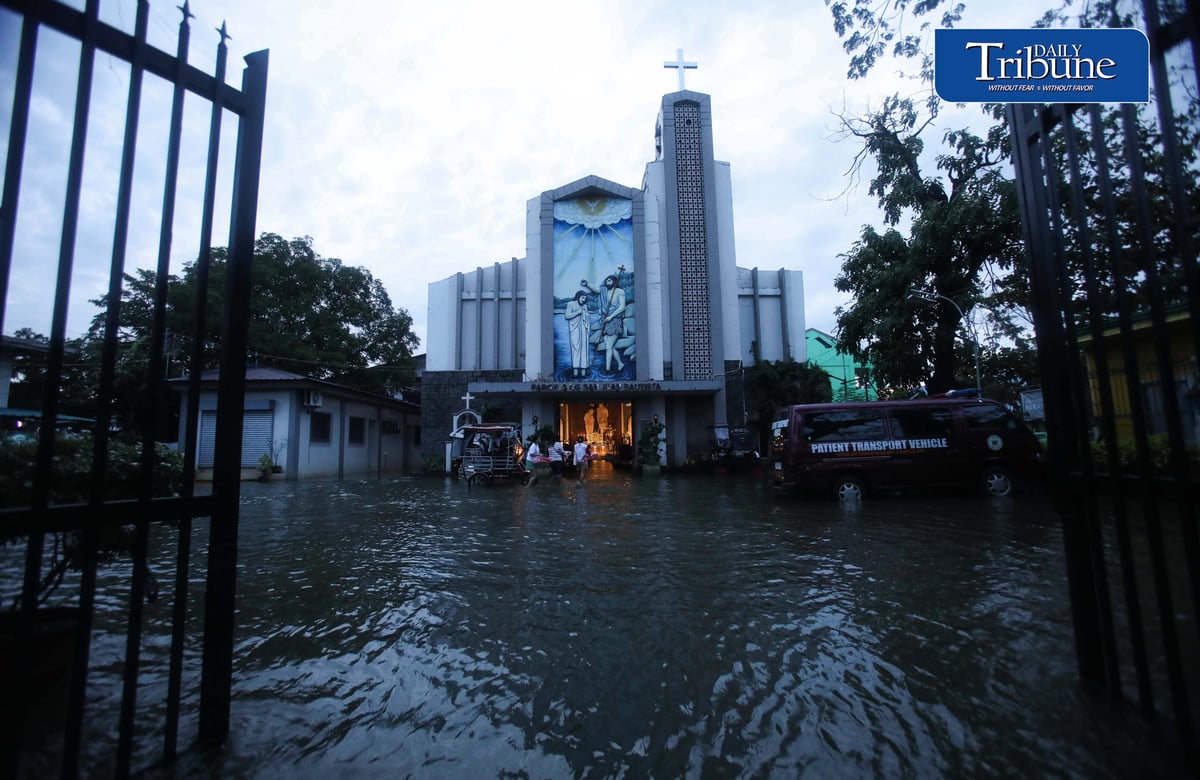 FAITH ABOVE THE FLOODWATERS

Floodwaters fail to deter devotees from attending Mass at St. John the Baptist Parish Church in Barangay San Juan, Hagonoy, Bulacan, on Tuesday, 8 September 2026, to celebrate the Nativity of the Blessed Virgin Mary.

The village has remained flooded for about a month due to persistent monsoon rains.

Photo by Analy Labor