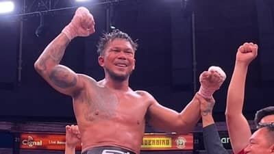 EUMIR Marcial could still end up fighting in the 20th Asian Games if he gets off scot-free after his eighth professional match in the US on 19 September.
