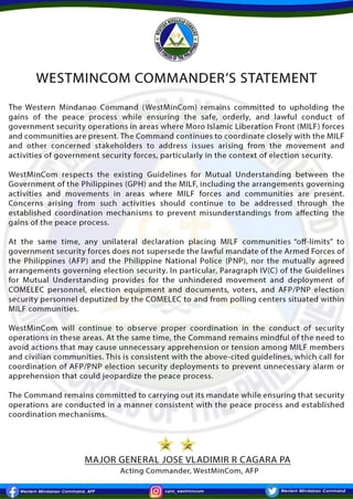 WestMinCom says MILF communities are not 'off limits'