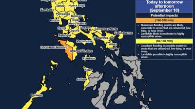 Heavy rains from Habagat threaten Luzon, Visayas with floods, landslides