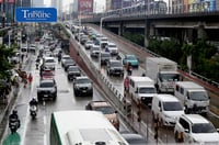 Traffic at EDSA SB