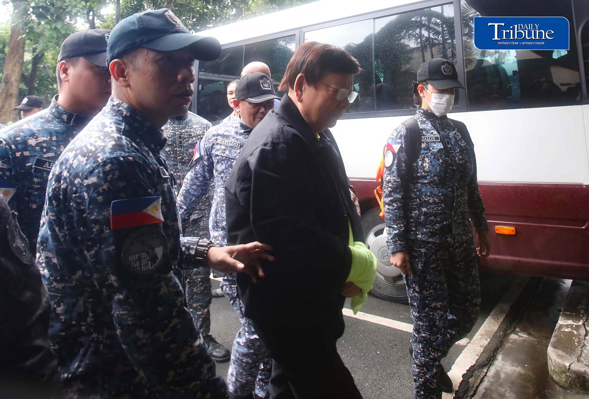 MARCOLETA, DEFENSOR FACE COURT PROCEEDINGS
Sen. Rodante Marcoleta and former Rep. Mike Defensor arrive at the Sandiganbayan on Thursday, 10 September 2026, for proceedings on plunder and Presidential Decree 46 charges involving their alleged failure to declare P75 million in campaign donations from the 2025 elections. | Analy Labor