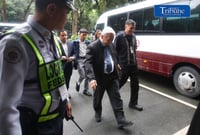 Cardinal Santos Doctors arrive at Sandiganbayan
