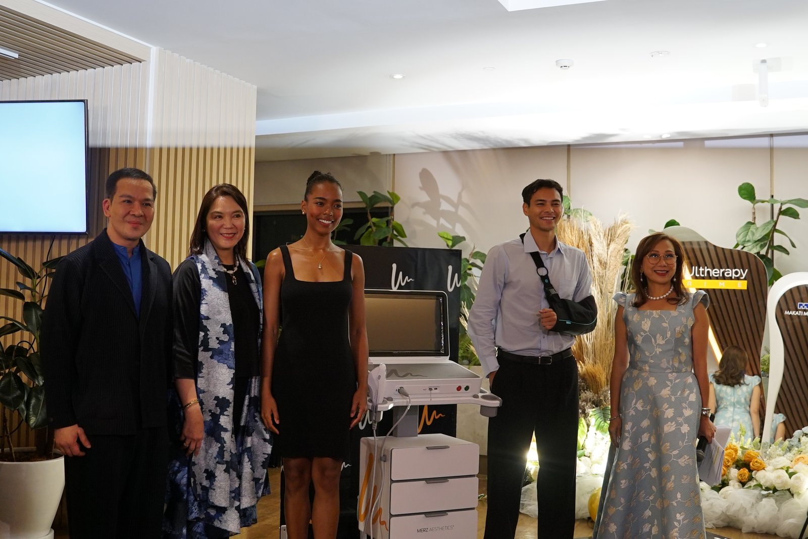 DR. Jose Giovanni E. Dimayuga, MD; Ma. Lourdes Aragon de Veyra, MD; beauty queen Chelsea Manalo; Cole Micek; and Dr. Donna Marie Leelin-Sarrosa, MD.