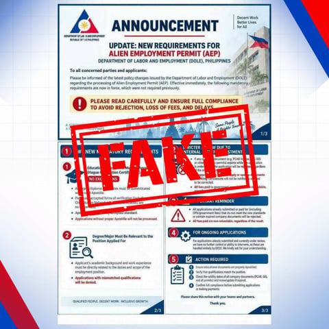 DOLE warns public vs fake job notices