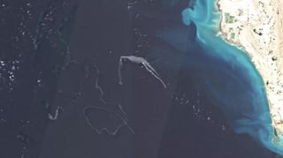 Likely oil slicks in Strait of Hormuz after tanker strikes