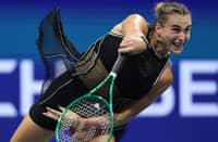 ARYNA Sabalenka makes an ultimate show of force, hammering a 7-5, 6-2 win over Jessica Pegula to advance to the final of the US Open women’s singles event.