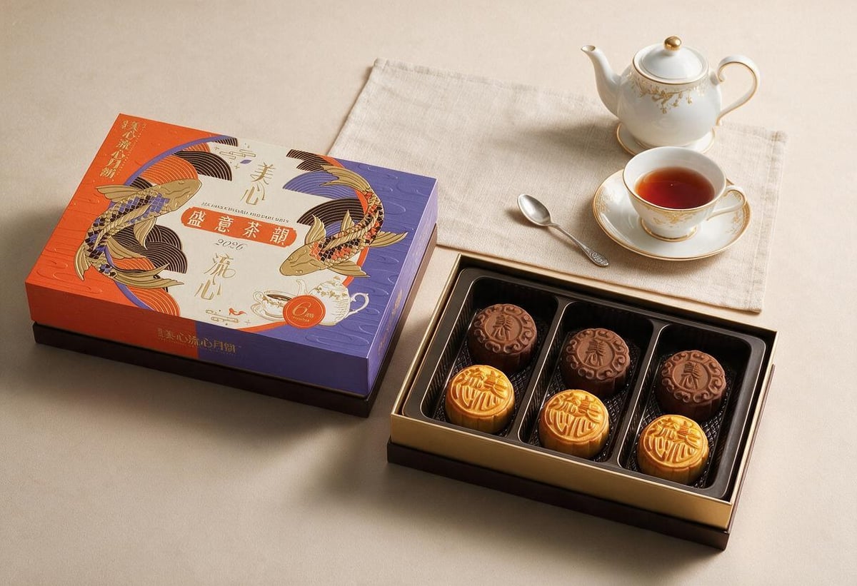 Lava Custard and Earl Grey Mooncake Selection.