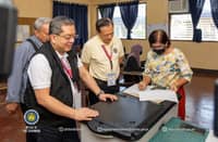 COMELEC Chairman George Erwin Garcia inspected a school housing polling precincts for the conduct of BARMM polls on 14 September.