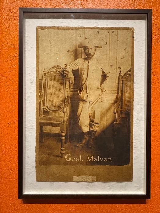 ONE of three known original photographs of General Miguel Malvar.  Circa 1900, vintage studio portrait.
