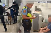 THE French national while being questioned by the police, whose K9 unit checked the foreigner’s baggage.