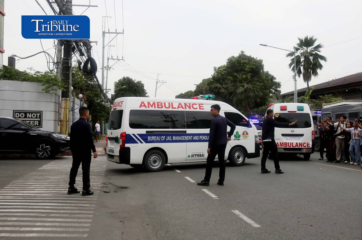 (September 12 2026) An ambulance carrying former speaker Matin Romualdez left Cardinal Santos Medical Center in San Juan City to transfer to the Philippine General Hospital (PGH) in Manila, as the Sandiganbayan Third Division order PGH to examine Romualdez and verify the findings doctors from Cardinal Santos Medical Center. Photo/Analy Labor