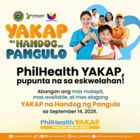 PhilHealth, DOH roll out nationwide YAKAP services for ‘Handog ng Pangulo’ on Sept 14